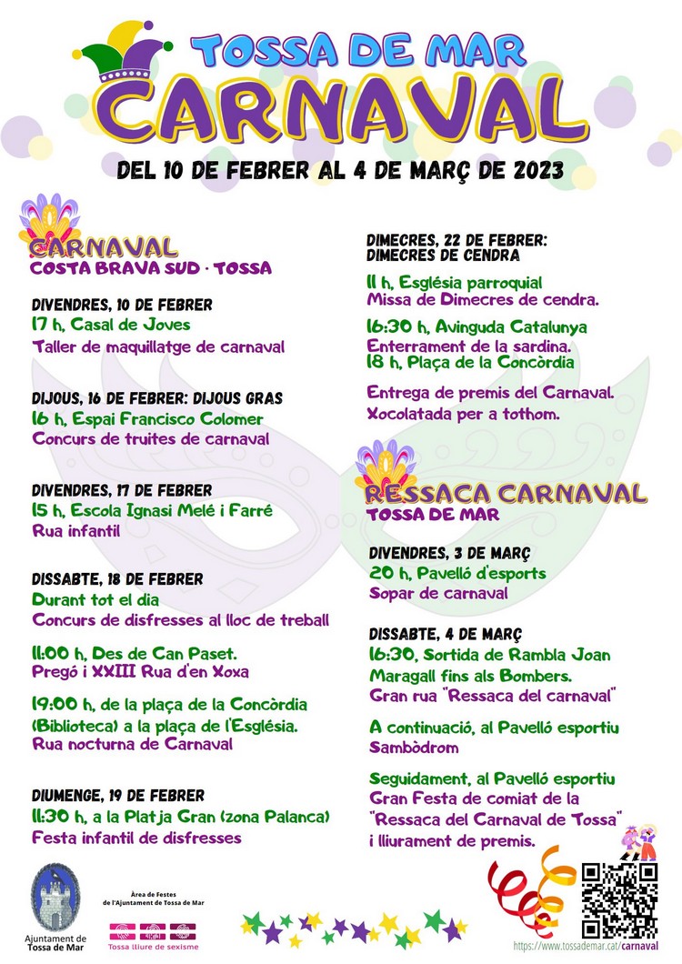 Activitats del Carnaval a Tossa de Mar