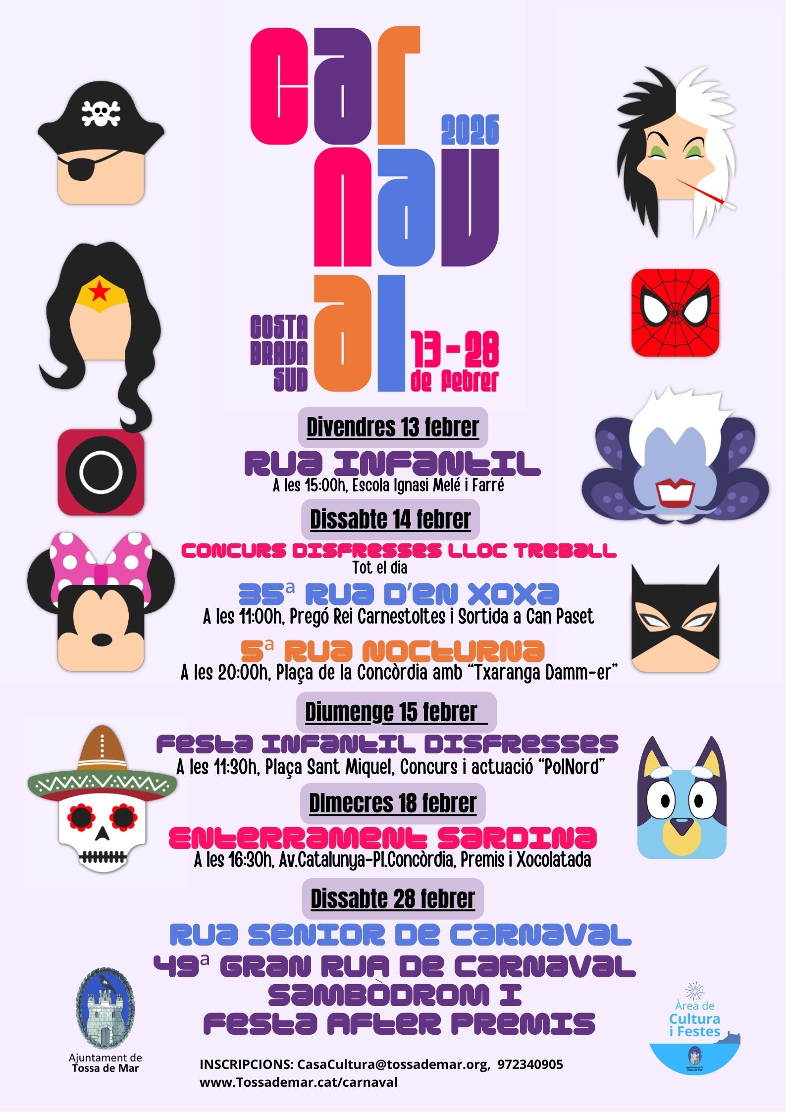 Activitats del Carnaval a Tossa de Mar